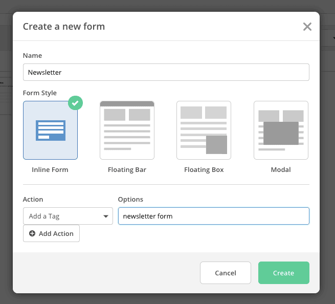 ActiveCampaign formulier visual