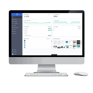Dashboard op desktop beeldscherm