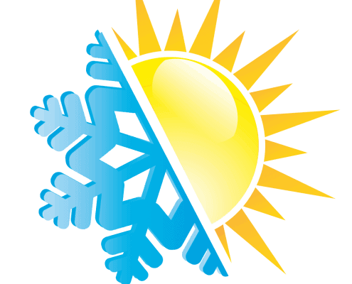ijskristal en zon